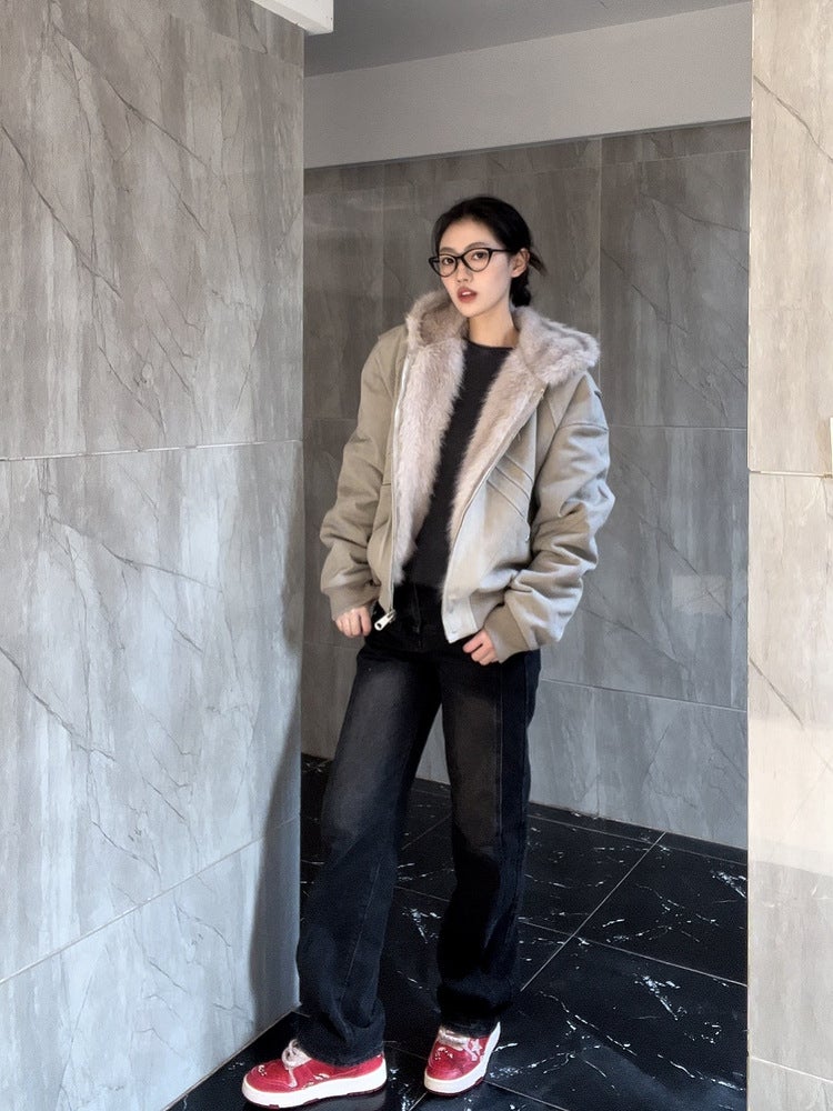 Eme Hooded Fleece-Lined Jacket – Oversized Winter Outerwear for Men and Women - Image 5